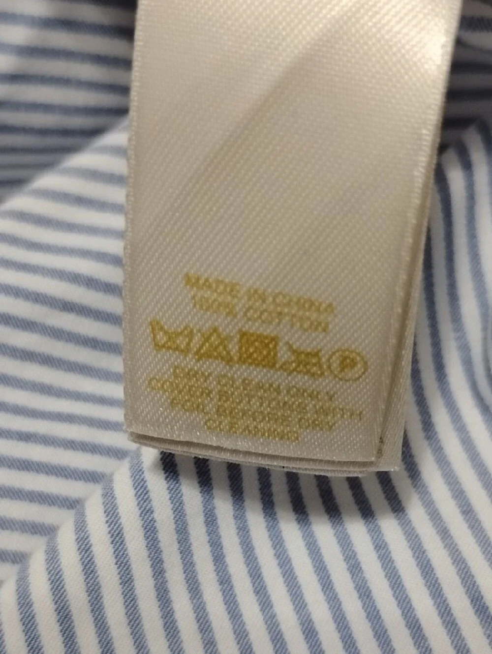 Kate Spade Striped Button-Front Peplum Shirt - Blue & White M